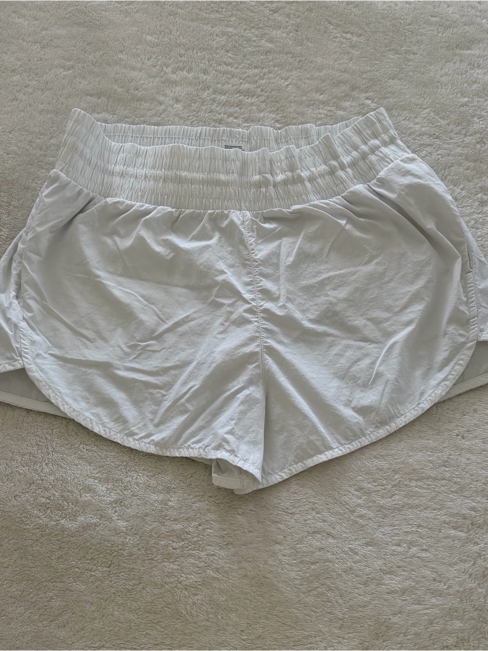 All in Motion White Women’s Lined Running Shorts size Large
